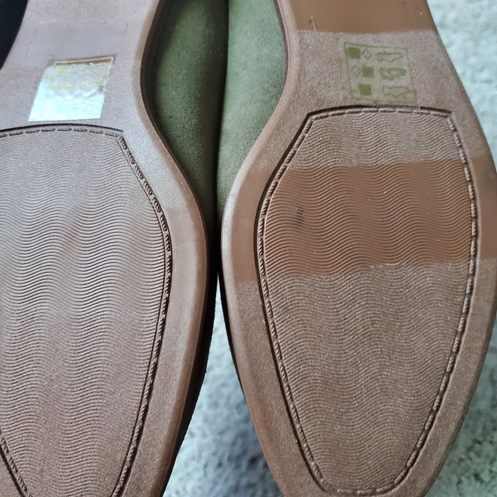 Market And Spruce Olive Green Loafers Size 7 - Picture 3 of 4